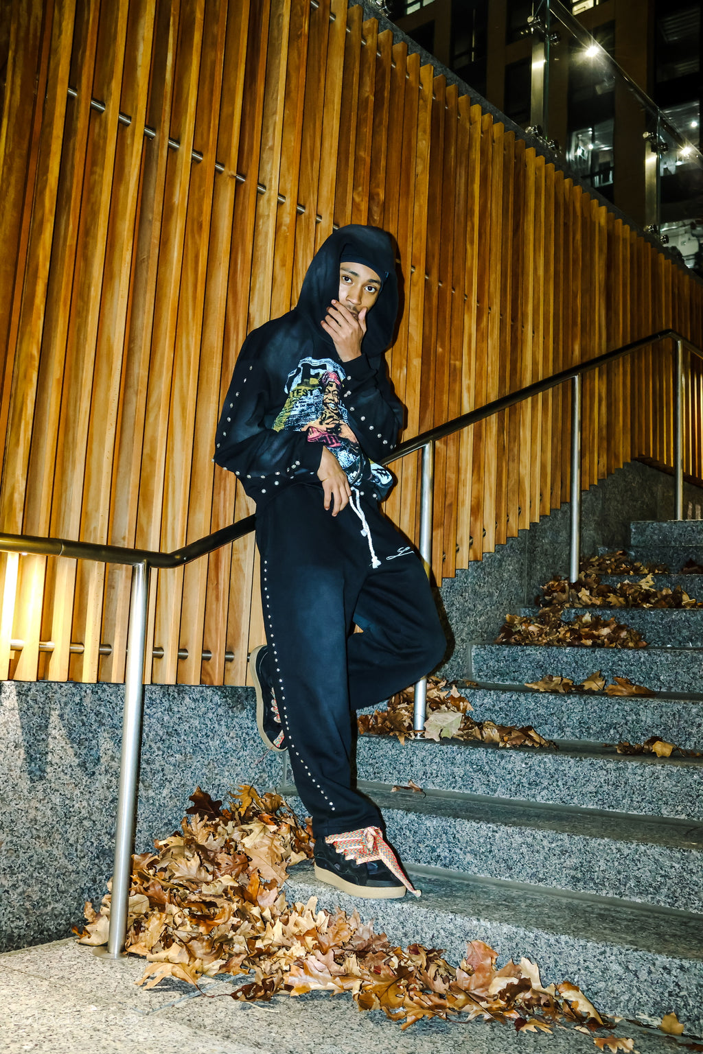 Flame Sweatpants black