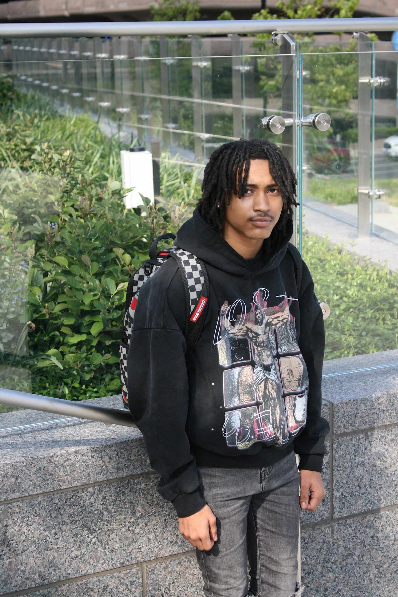 CROSS HOODIE BLACK