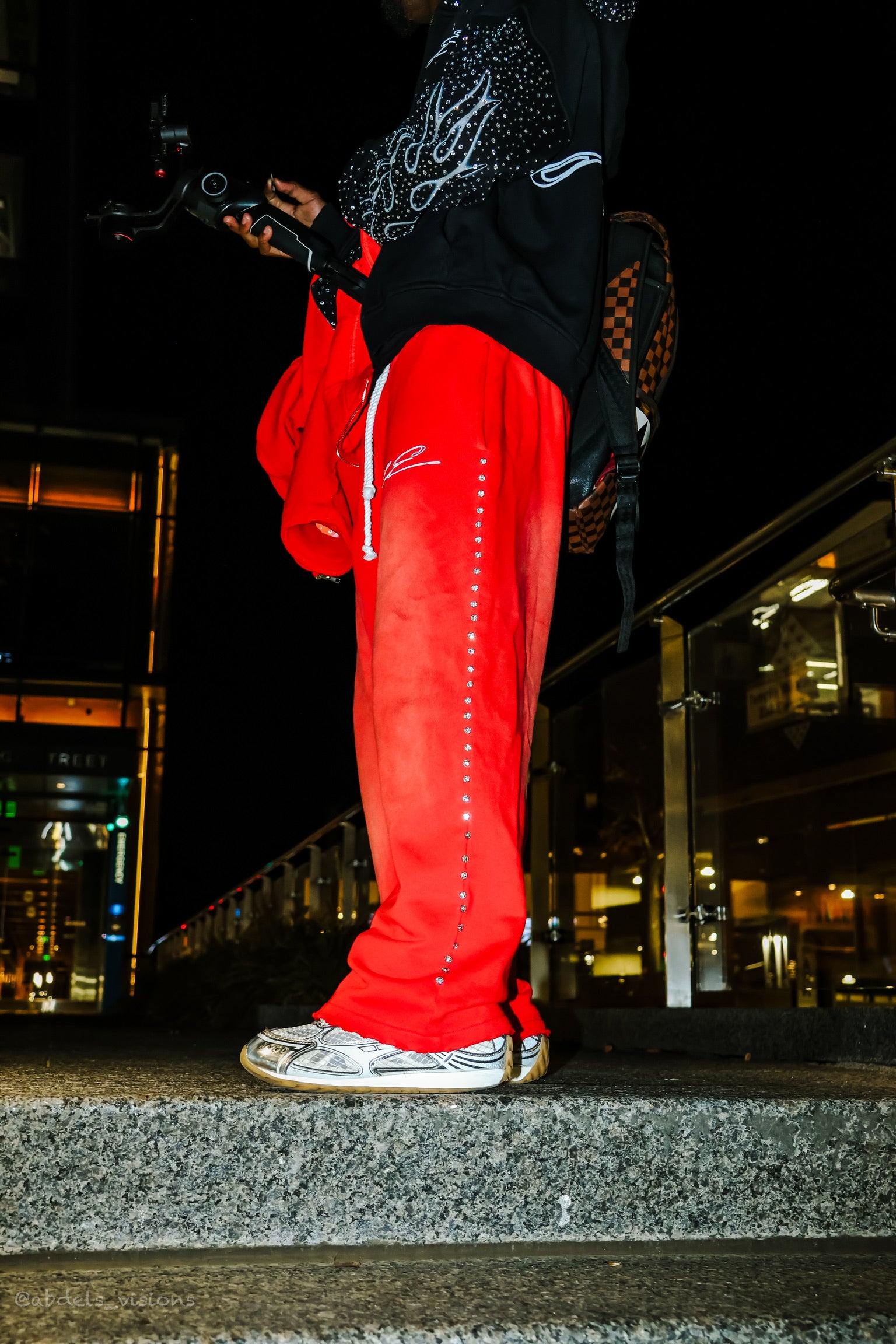 Flame Sweatpants red