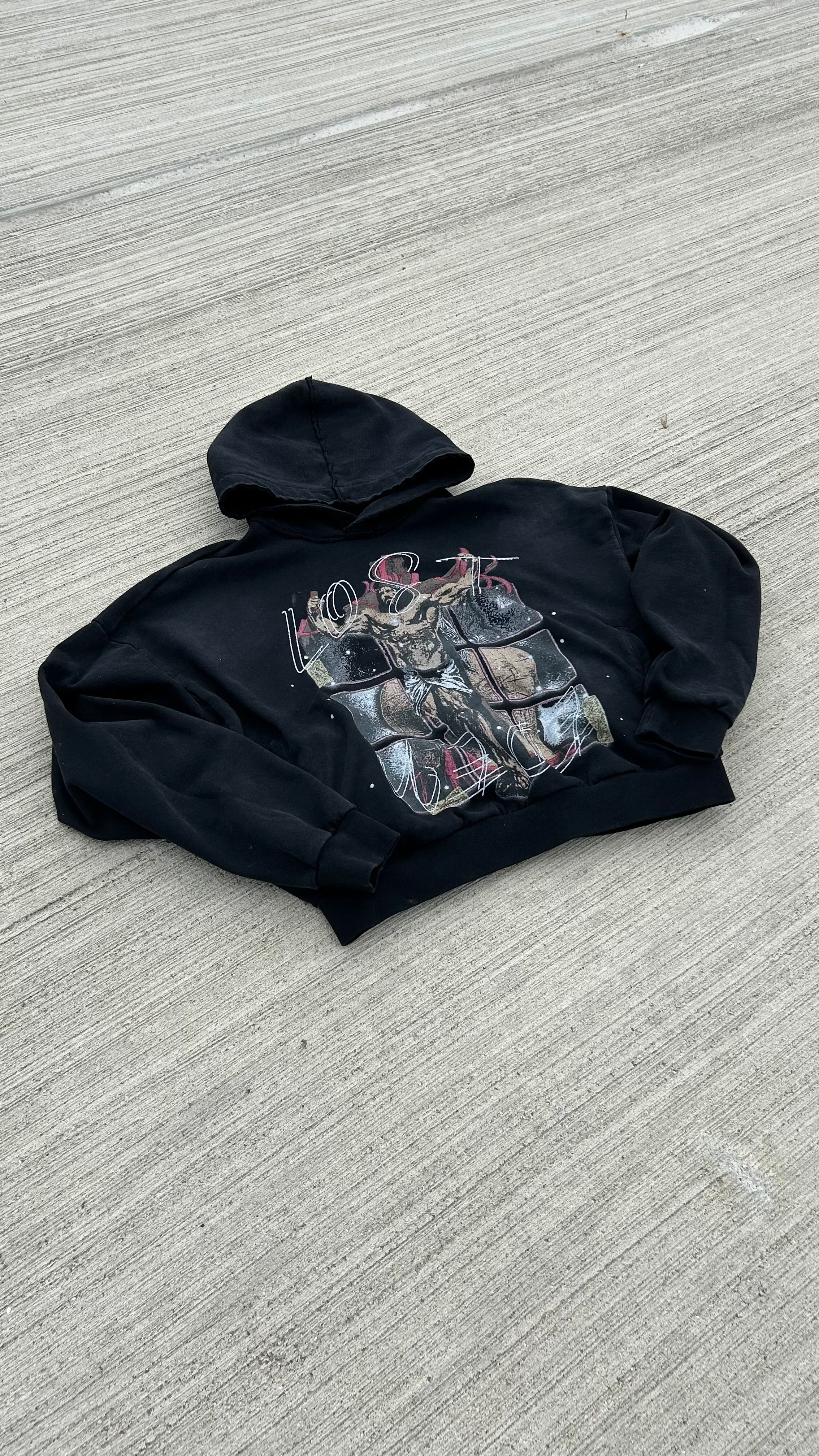 CROSS HOODIE BLACK