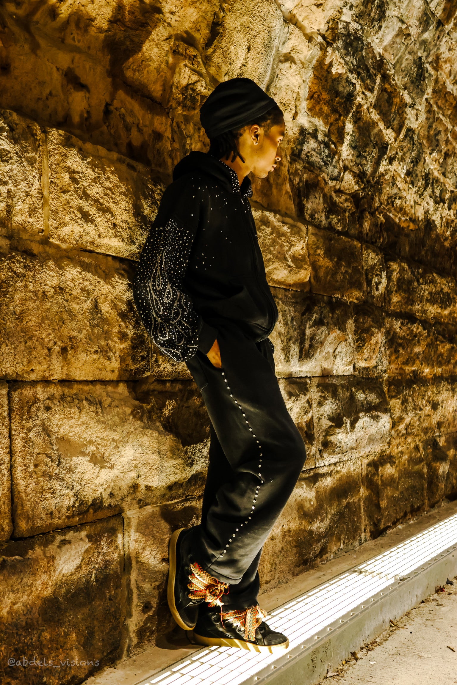 Flame Sweatpants black