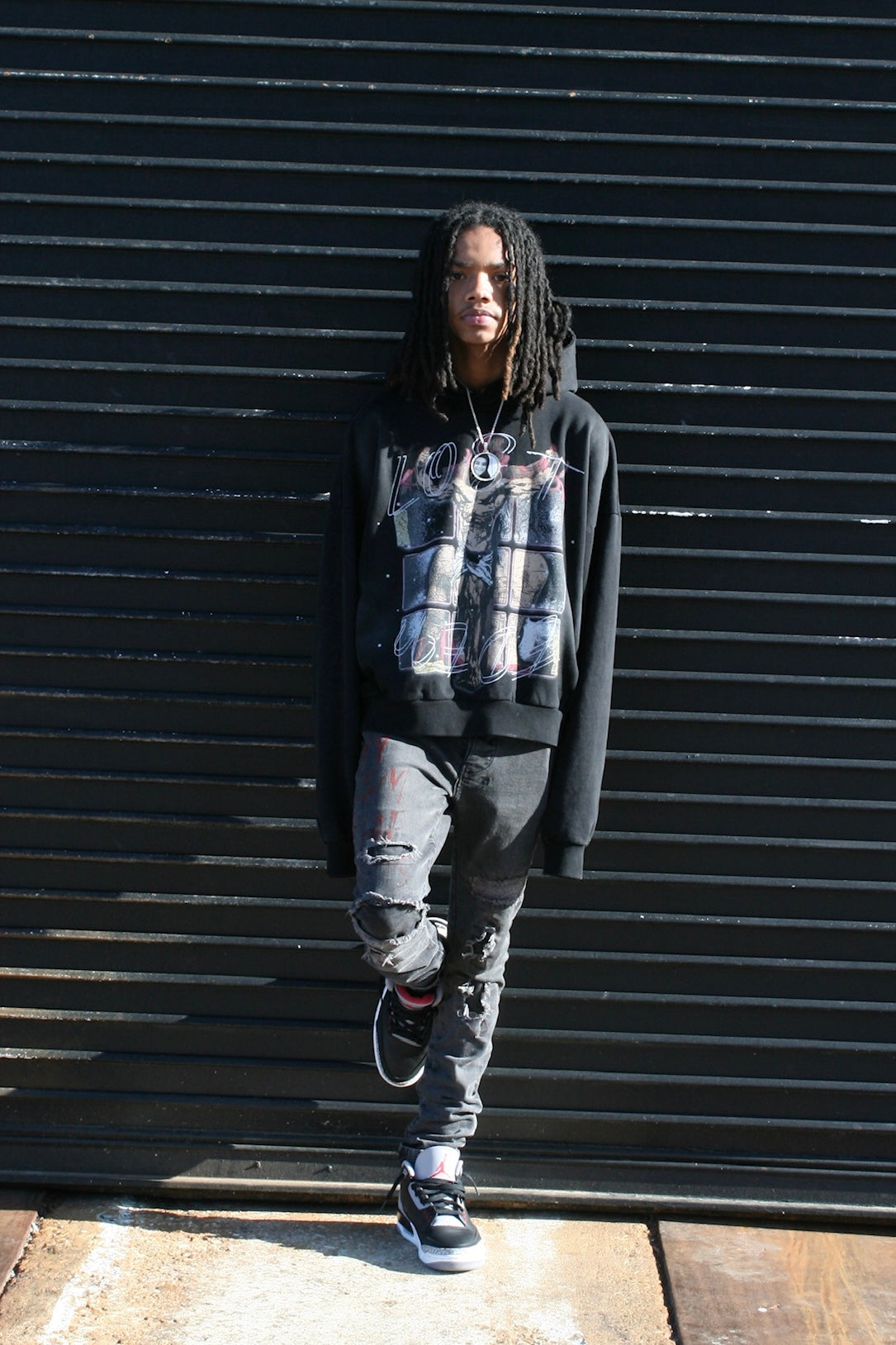 CROSS HOODIE BLACK