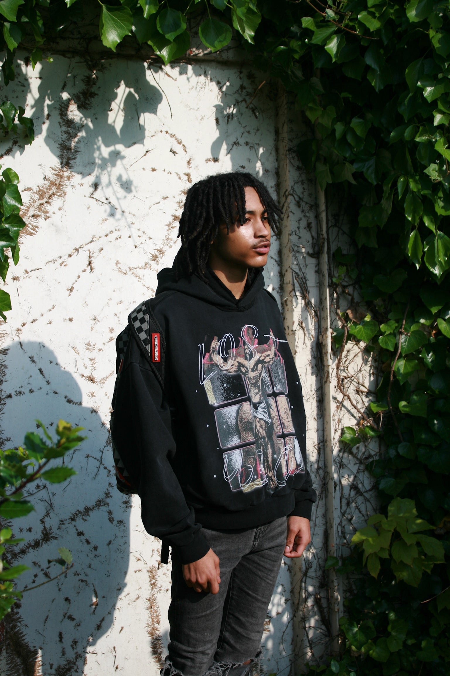 CROSS HOODIE BLACK