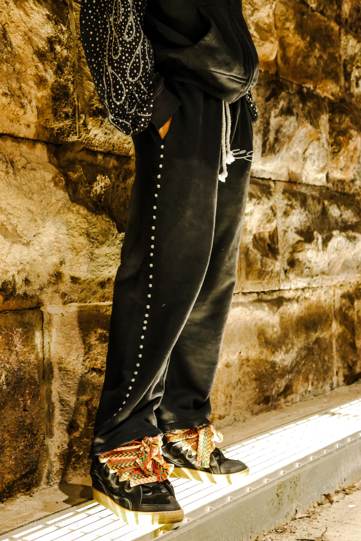 Flame Sweatpants black