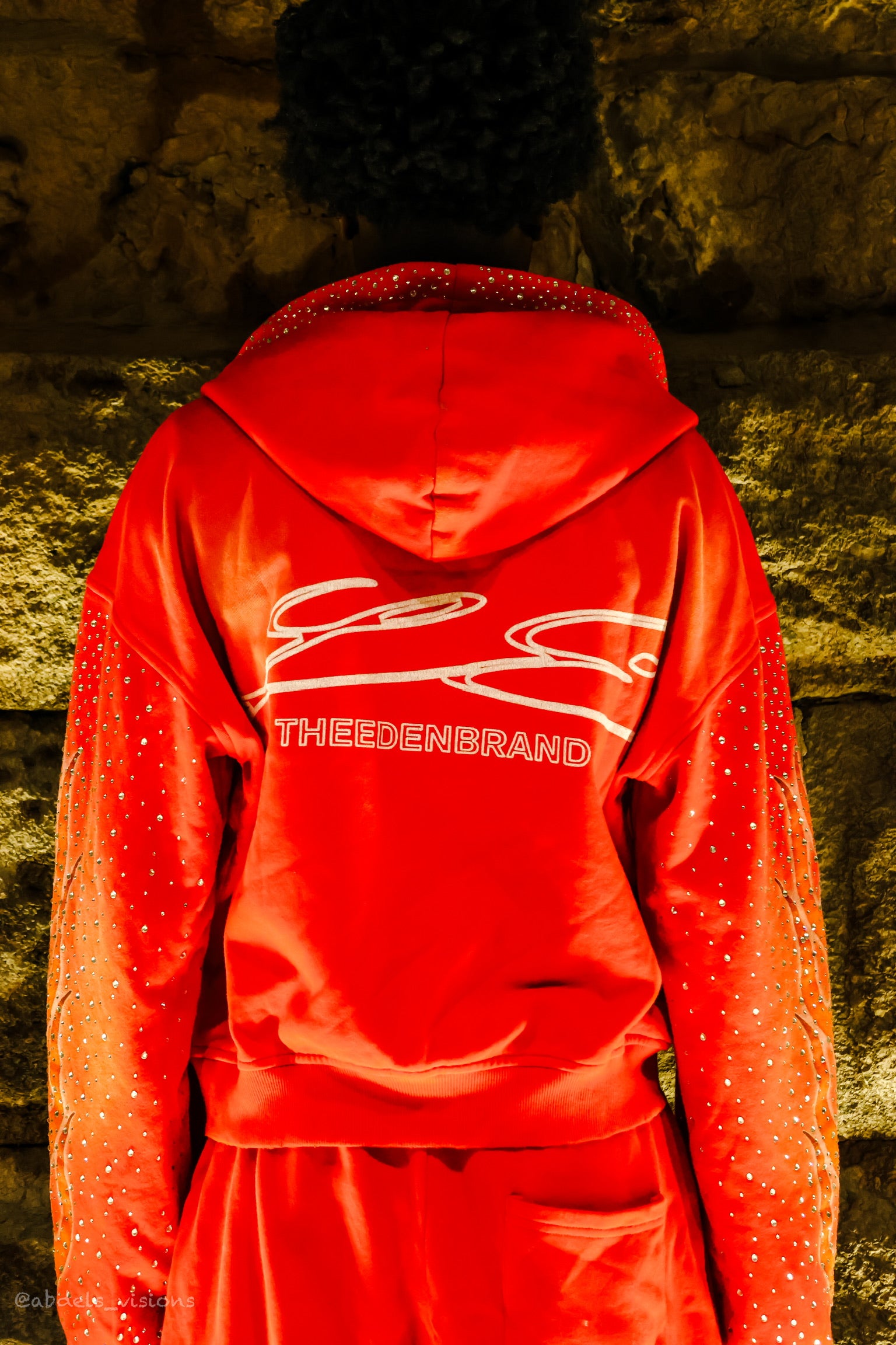 Flame zip up red