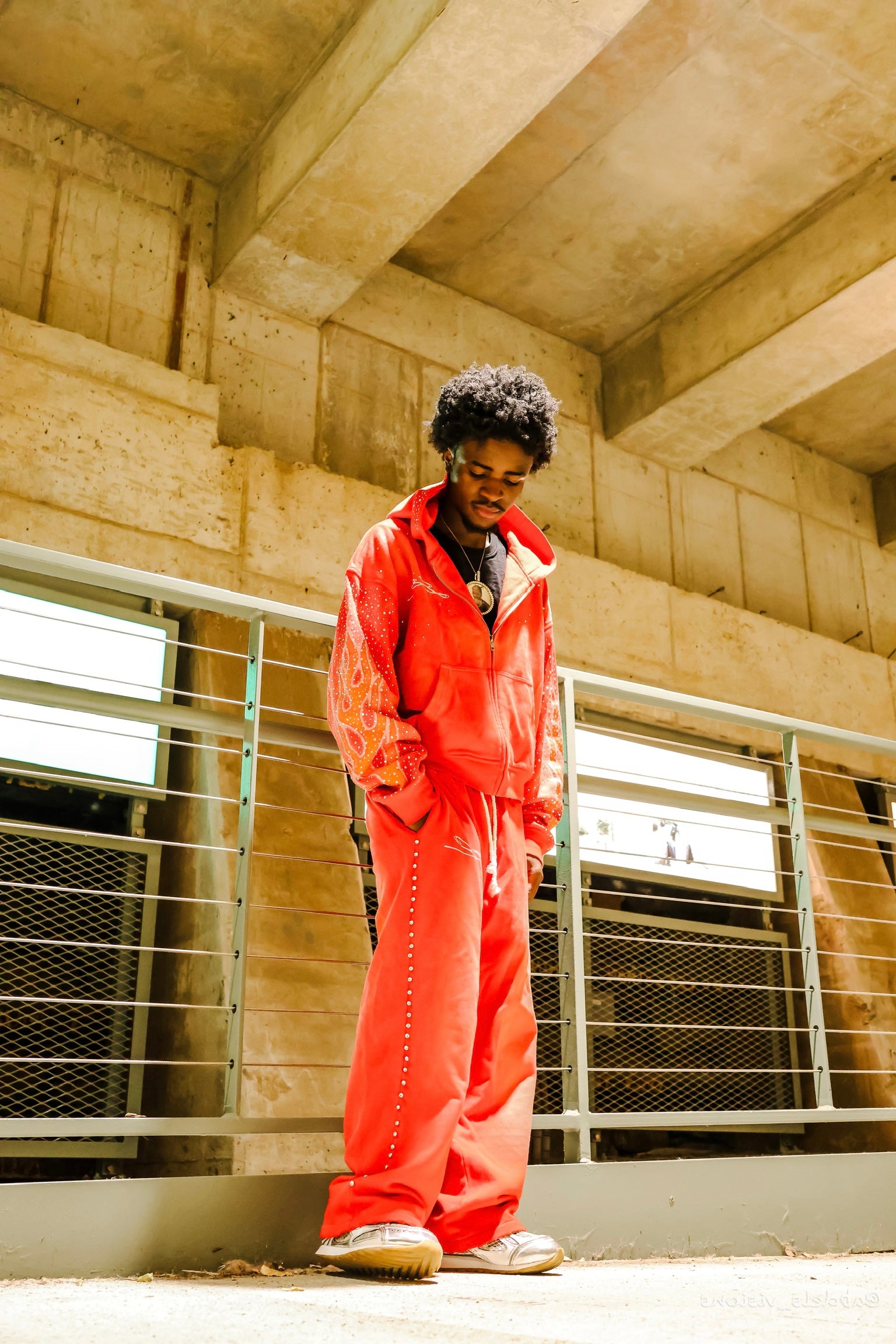 Flame Sweatpants red