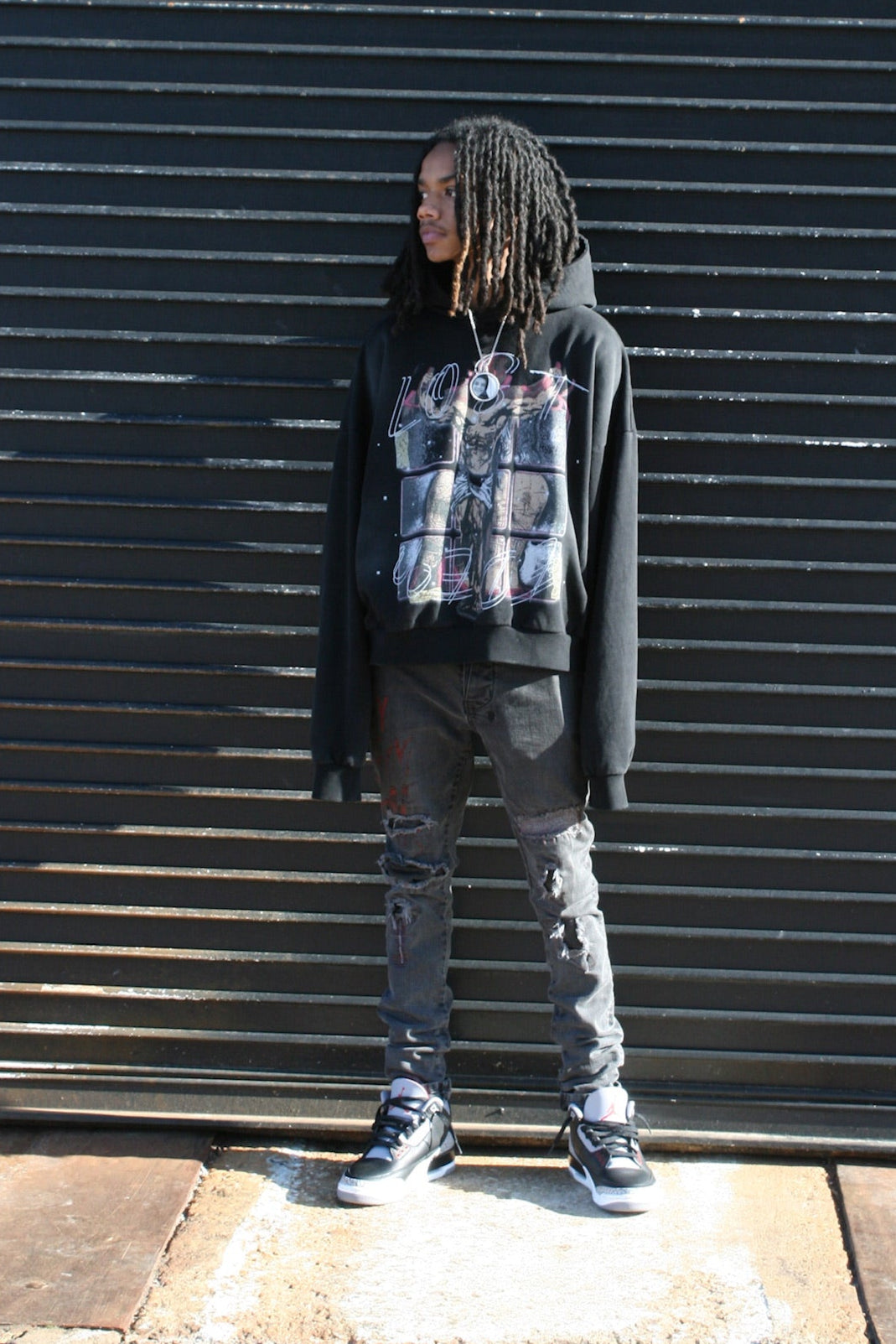 CROSS HOODIE BLACK