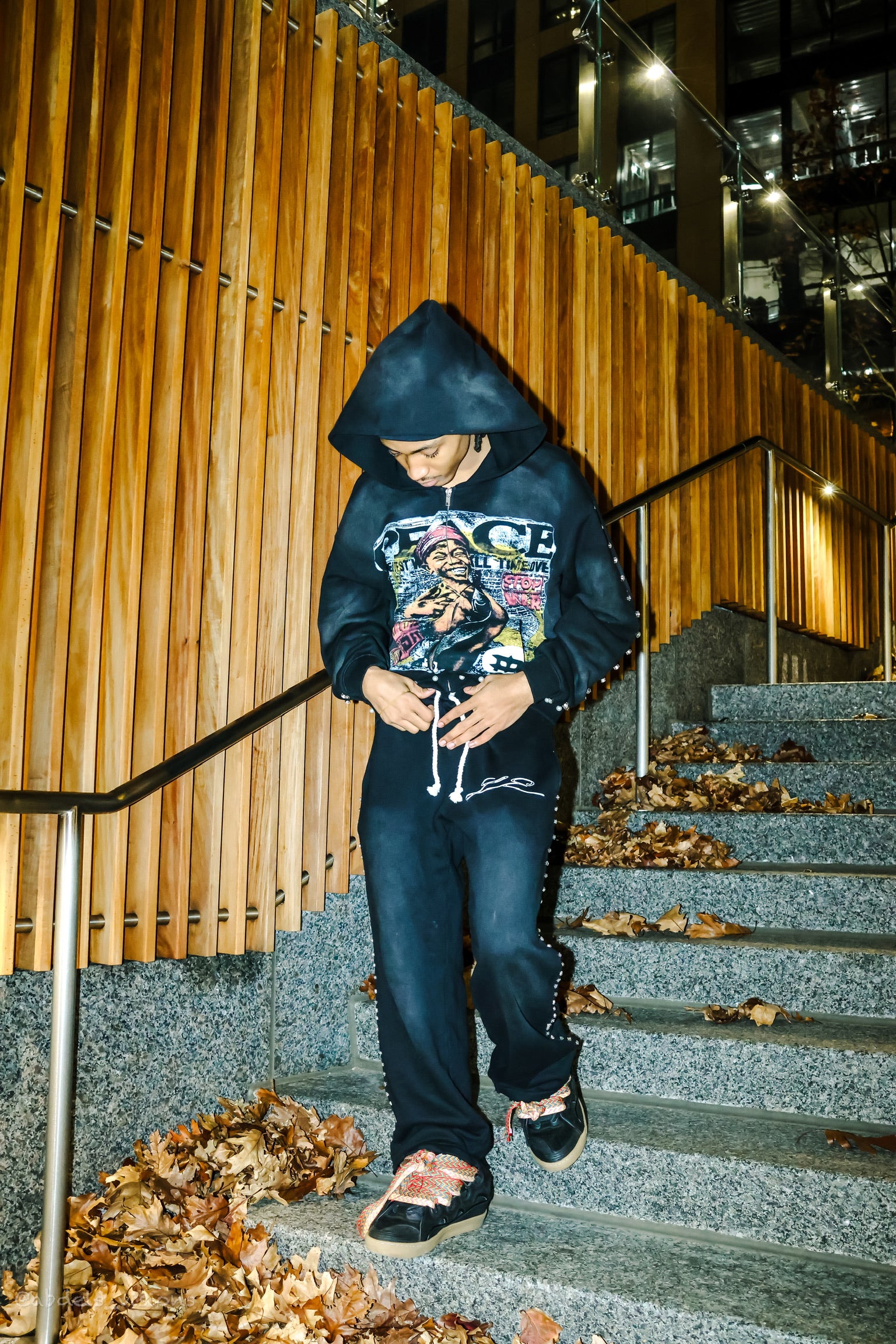 Flame Sweatpants black