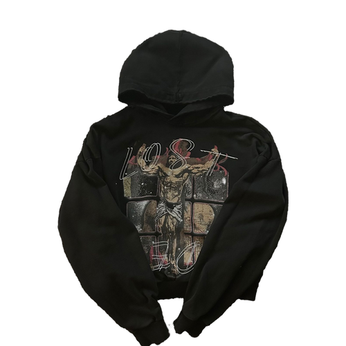 CROSS HOODIE BLACK