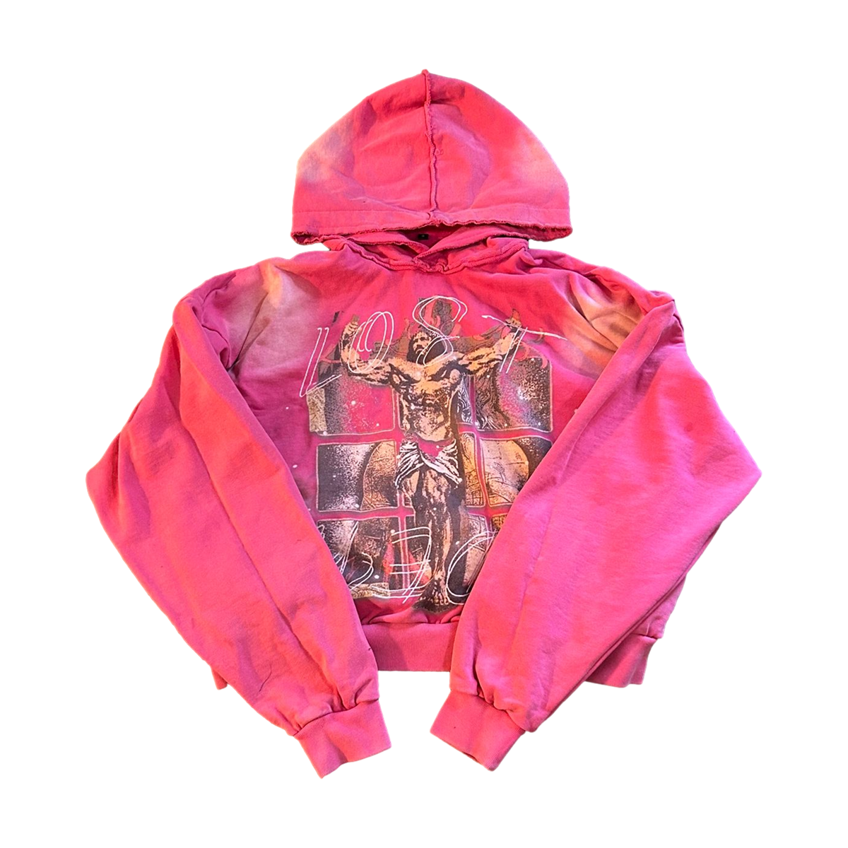 CROSS HOODIE PINK