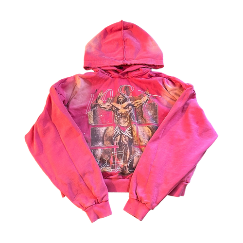 CROSS HOODIE PINK